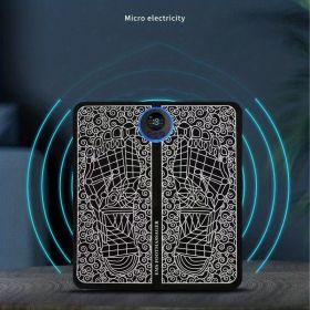 USB Rechargeable Foot Massager Mat - Relax and Rejuvenate Your Feet with Leg Circulation and Massage - Perfect Gift for Parents, Wife, and Husban (Color: black)